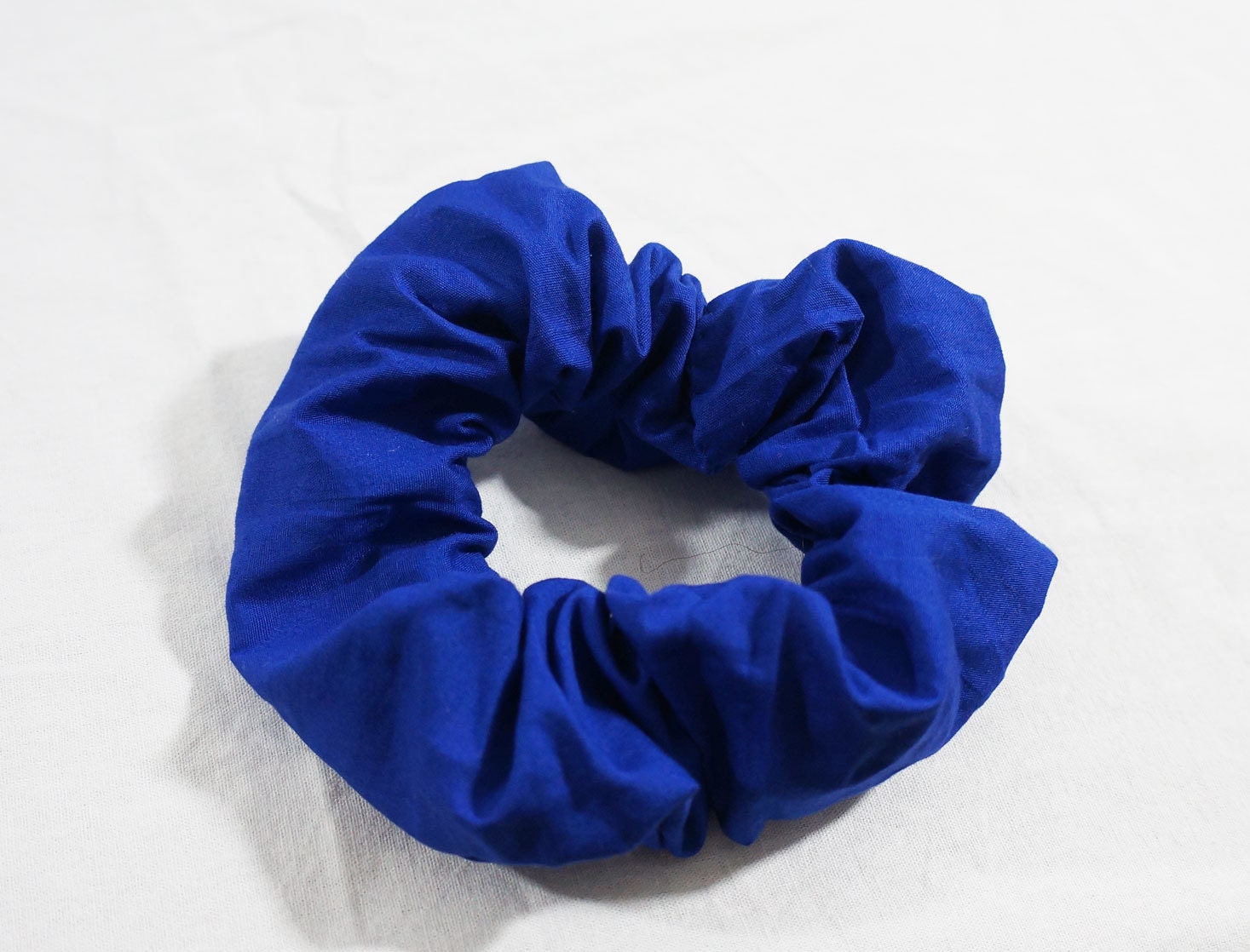 9. Scrunchie Hair Ties in Royal Blue - wide 3