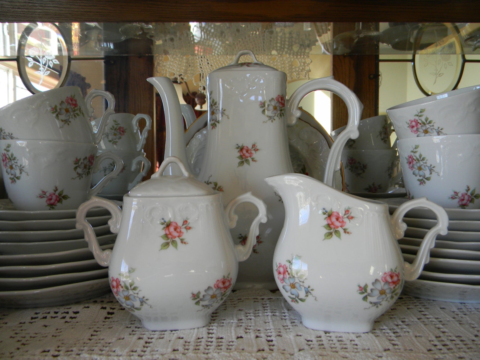 Princess House Rose Garden 29 Piece Tea Set Etsy
