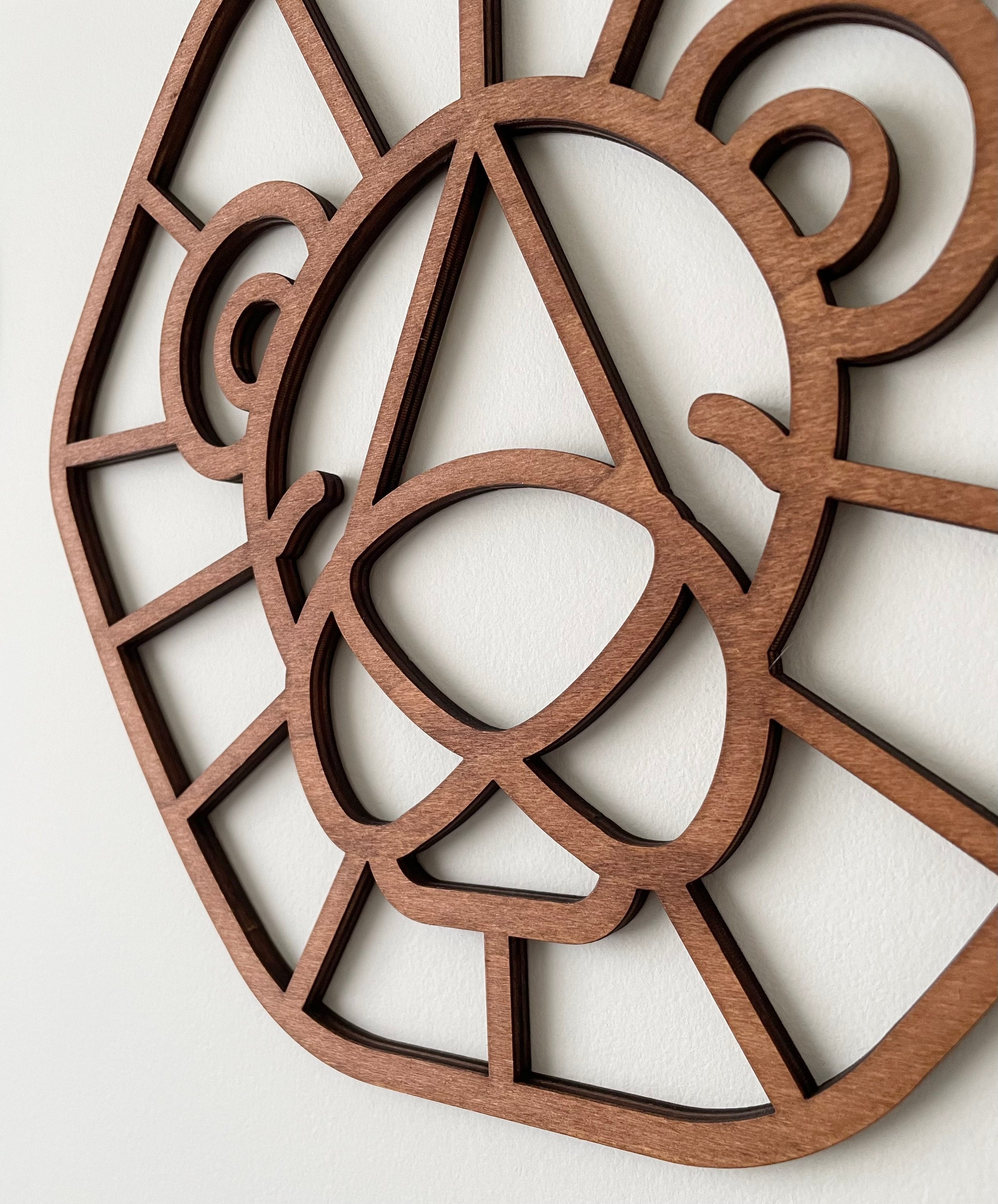 Wooden Jungle Wall Art Safari Nursery Decor Etsy