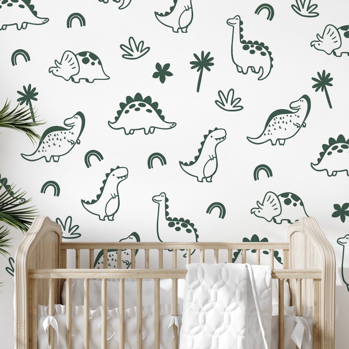 Dinosaur Wall Stickers Dinosaur Wall Decals Nursery Wall Etsy