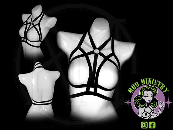 GRAVEYARD GIRL Cage Bra Body Harness *sexy Burlesque Goth Lingerie* - Etsy