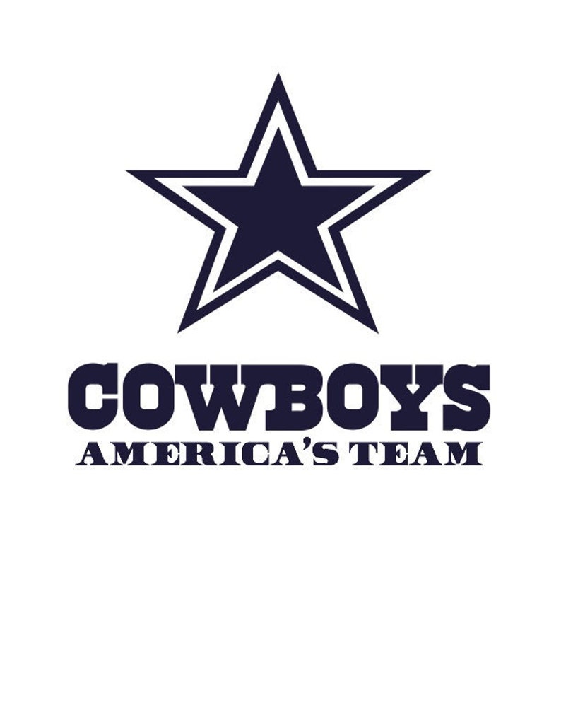 Dallas Cowboys America's Team svg vector logo Etsy