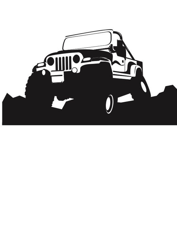 4X4 Jeep svg vector image logo | Etsy