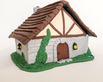 Jewelry Box Medieval House for Holding Small Items handmade art miniature