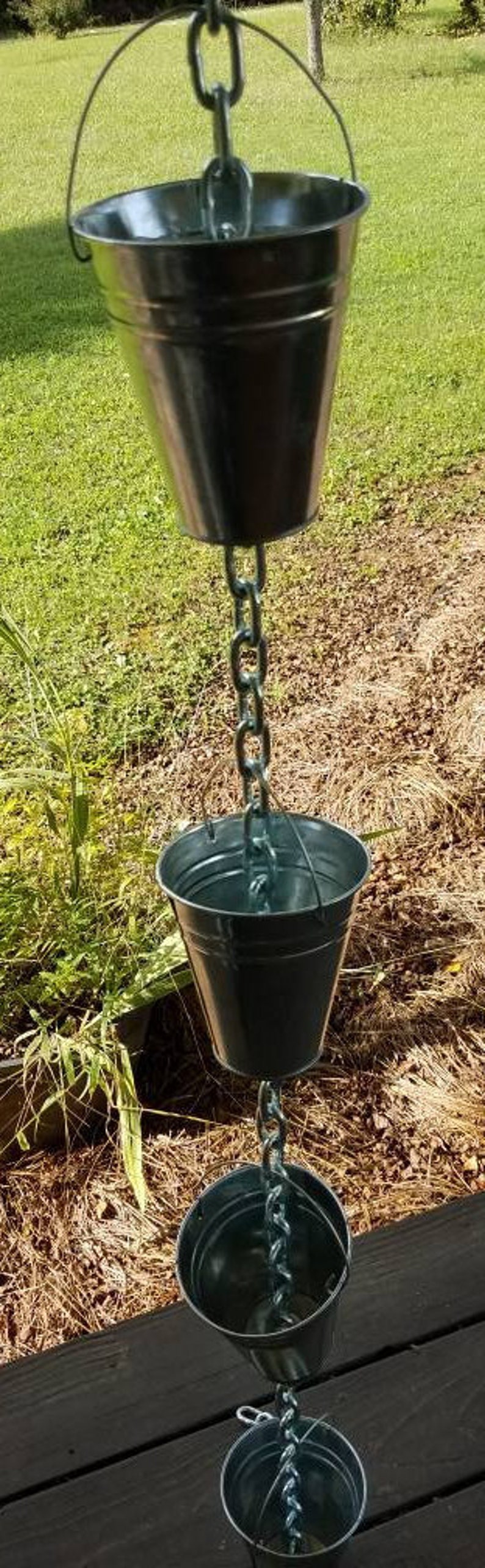 Galvanized Steel Bucket Rain Chain