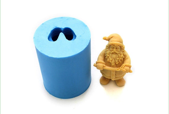 Christmas Santa Claus Silicone Soap Mold Cake Chocolate Fondant Clay Mould Craft