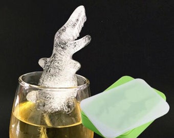 3D Krokodil Eiswürfel Form Bezug Kreativ Bar Eis Kasten EiswürfelForm DIY Eisform Tablett Würfel Werkzeug Pudding Jelly Schokoladenform