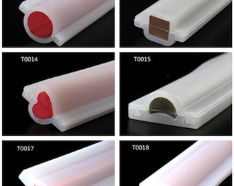 Molde de tubo para jabón con forma de vela, molde para tartas, molde de silicona para sándwich largo, molde para tartas de mousse, molde para jabón DIY