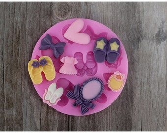 Clothing & Shoes Silicone Mold: Fondant, Chocolate, Soap