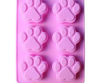 3D Paw Print Silicone Mold: Candy, Cookie, Soap