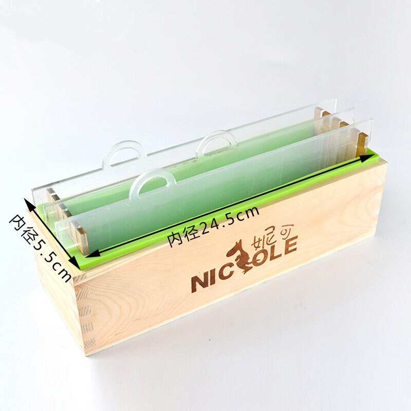 D0019 Loaf Silicone Soap Mold Wooden Box Vertical Rendering Etsy