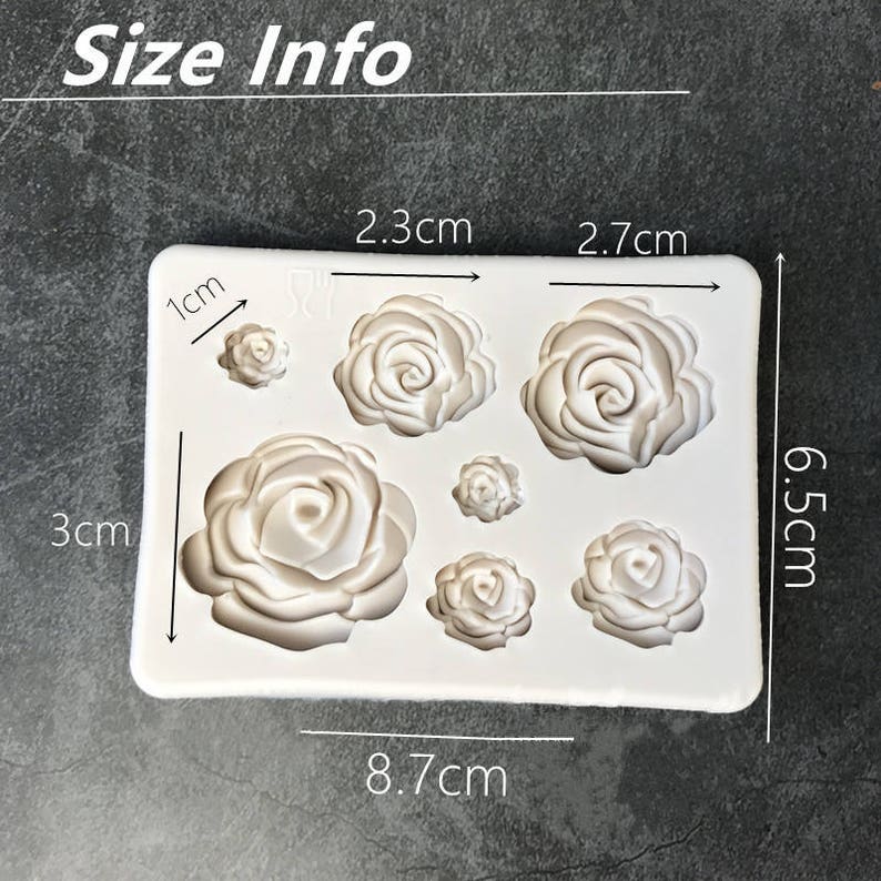 7 Roses Shape Cake Mold Chocolate Mould for the Kitchen Baking Cake Tool DIY Sugarcraft Decoration Tool