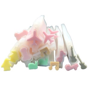 Airplane Guitar Violin Silicone Tube Mold Music Instrument Penguin Snail Tube Column Silicone Soap Mold Candle Embed Soap Candle Mold