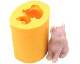 Standing Cat Silicone Mold, Soap and Candle Making