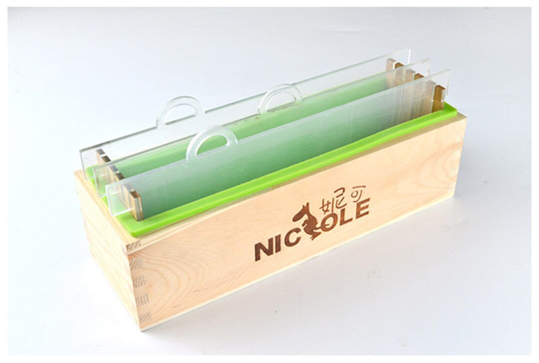 D0019 Loaf Silicone Soap Mold Wooden Box Vertical Rendering Etsy