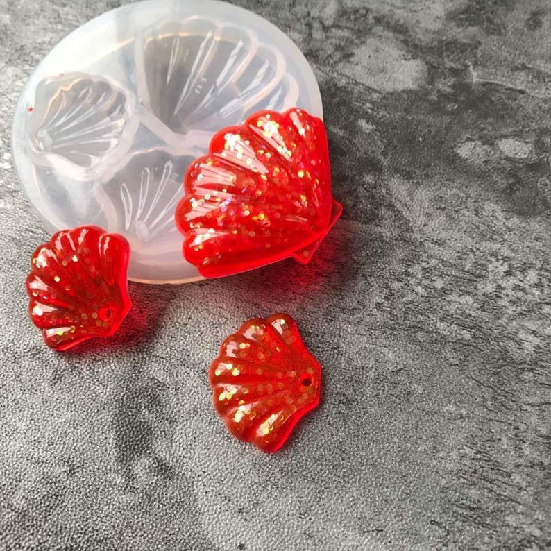 Mini Crystal Dijiao Shell Silicone Mold diy Ornament Making Small Shell Porcelain Striped Chocolate Foldant Cake Decorative Mold