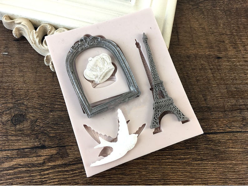Food Grade Silicone Continental Tower Frame Crown pigeons Fondant Cake Molds Chocolate Molds for Sugarcraft Cooking Kitchen Decoration Tool