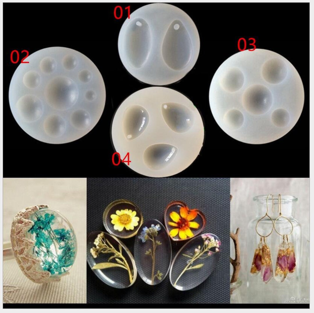 DIY Perforated Water Drop Oval Epoxy Resin Moldhandmade Water Etsy