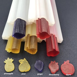 Apple Strawberry Grape Tube Soap Mould Candle Mold Cake Rolls Long Sandwich Silicone Mold Fruit Mousse Cake Sandwich Tube Mold DIY Soap Mold