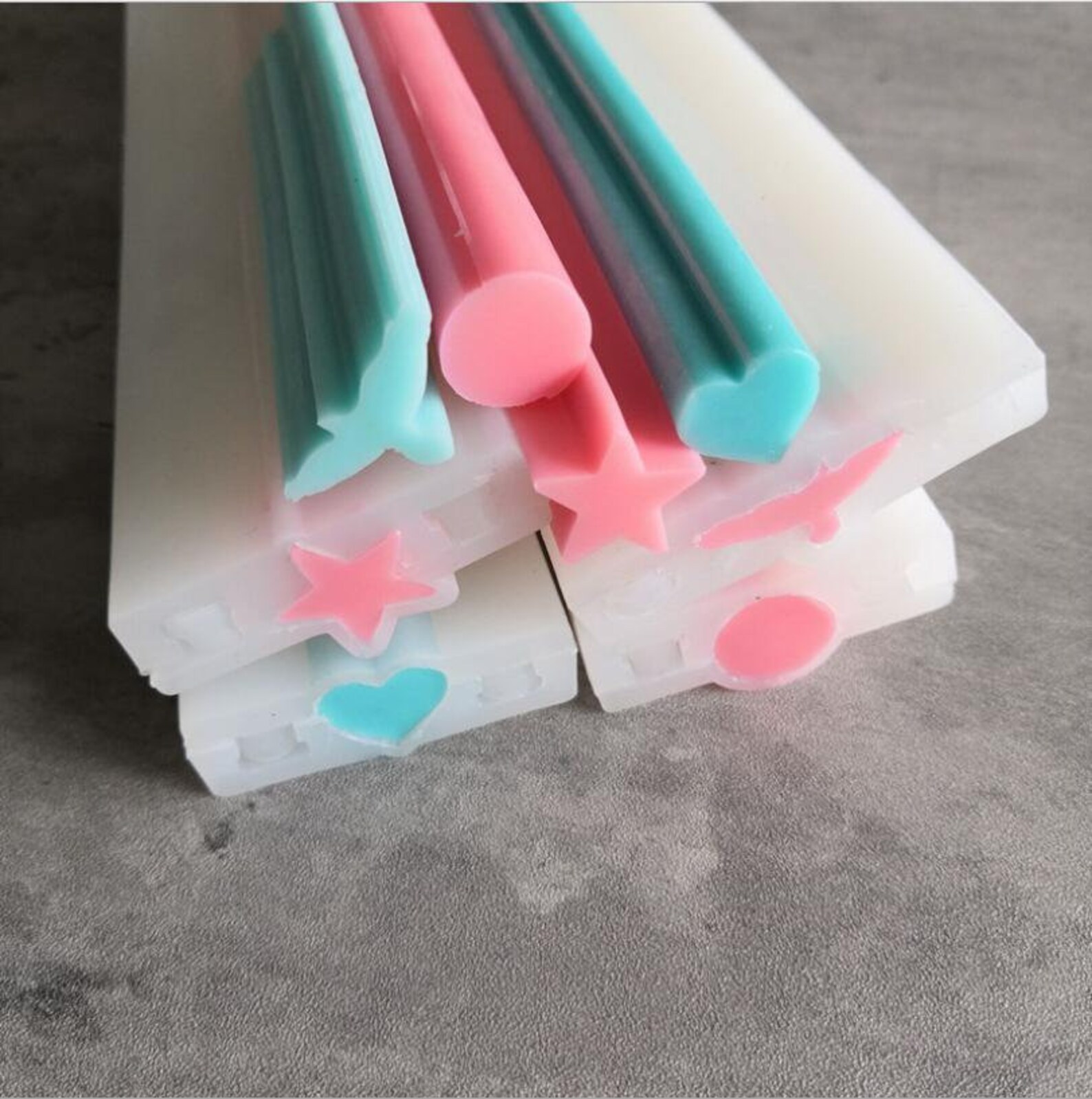 1.5CM Mini Love Silicone Tube Mold DIY Fivepointed Star Small Etsy