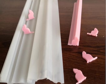 3 Styles Rabbit Cat Cactus Soap Molds,Handmade Silicone Soap Tube Moulds,Soap Tools,Tube Mould,Chocolate Cake Sandwich Tube Mold
