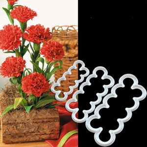 3pcs/set Petal Carnations Flower Fondant Cutter Decorating Sugarcraft Gum Paste Tools Cupcake Kitchen Cookie Accessories