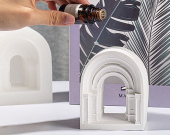 3D Castle Arch Silicone Mold, DIY Candle Soap Car Decor