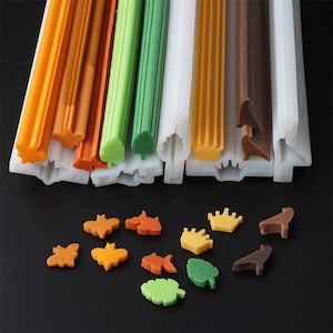 3D Silicone Goldfish Mousse Tube mold, Crown Tube Mold, Turtle Leaf Tube Mould,Crow Bee Sndwich Mousse Cake Soap Mold, DIY Animal Soap Mold