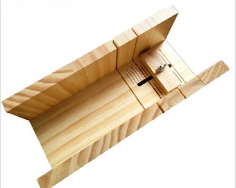 Molde de jabón en forma de caja de madera, cortador de jabón en forma de pan, herramienta de corte de precisión hecha a mano