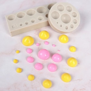 Taille Semi-sphérique Perle Silicone Savon Moule 3D Flexible À La Main Bougie Résine Artisanat Chocolat Bonbons Moule Fondant Décoration De Gâteau Outils