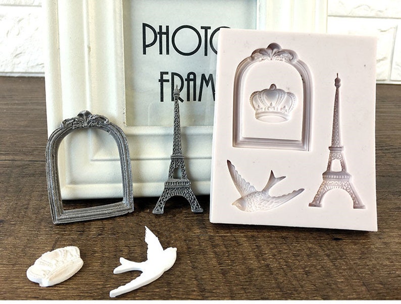 Food Grade Silicone Continental Tower Frame Crown pigeons Fondant Cake Molds Chocolate Molds for Sugarcraft Cooking Kitchen Decoration Tool