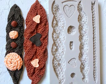 Knit Sweater Silicone Mold: Cake, Chocolate, Sugarcraft Decoration