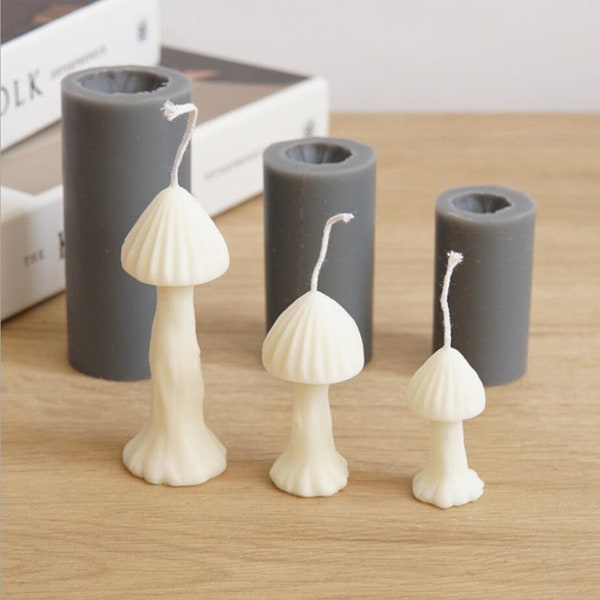 3D Lovely mushroom shaped candle Silicone mould Plant scented candle Silicone mold Cake Chocolate Silicone Mold