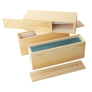 1200ml Silicone Wooden Box Soap Mold DIY Toast Mold With Lid Handmade Doap Cold Process Soap Rendering Tray Mold-Handmade Soap Making Tool