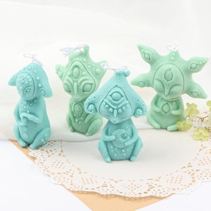 New Silicone Candle Mold 4 Type Monster Candle Mold Aromatherapy Soap Mold Crystal Jewelry Epoxy Resin Mold DIY Handmade Mold