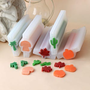 12 cm Kürbis Pilz Silikon Mousse Tube Kokosnussbaum Ahornblatt Sandwich Tube Form Seifenform Kuchenform
