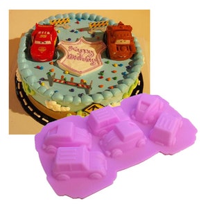 Livraison gratuite 6 cavités voiture créativité moule à gâteau moule moule en silicone moule à biscuits moule à chocolat moule à savon moule flexible moule à biscuits
