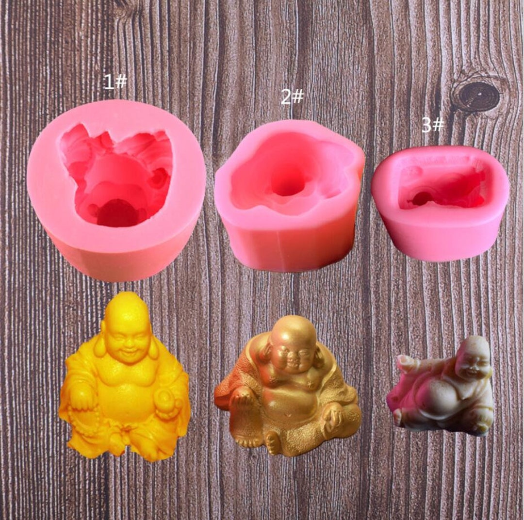 3D Laughing Buddha Soap Moldchocolate Mouldsilicone Soap Mould