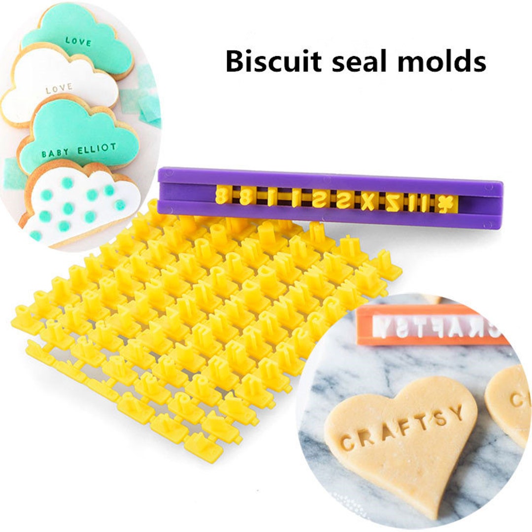 Baking DIY Cake Decorating Tools Alphanumeric Biscuit Seal Etsy