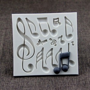 Music cupcake mold fondant cake decorating tools silicone chocolate molds mould