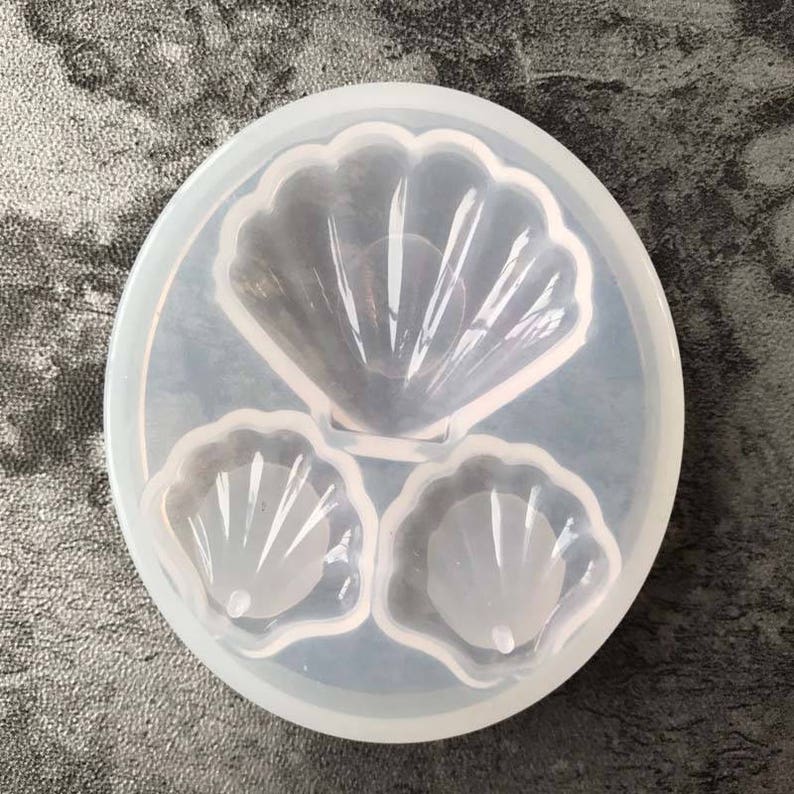 Mini Crystal Dijiao Shell Silicone Mold diy Ornament Making Small Shell Porcelain Striped Chocolate Foldant Cake Decorative Mold