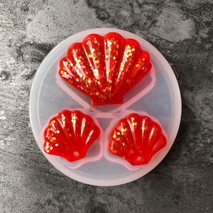 Mini Crystal Dijiao Shell Silicone Mold diy Ornament Making Small Shell Porcelain Striped Chocolate Foldant Cake Decorative Mold