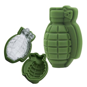 3D Grenade Cake Mould Creative Bar Ice Maker Ice Box Ice Cube Mould DIY Ice Mold  Tray cube Tools Handmade Pudding Jelly Chocolate Mould