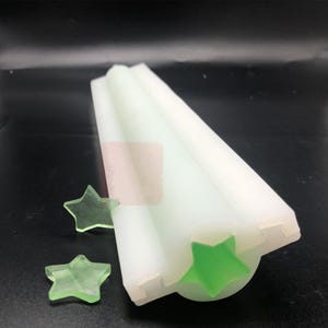 DIY Five Star Shaped Soap Molds Cylinder Silicone Soap Tube Moulds Soap Tools Tube Moulds T0017