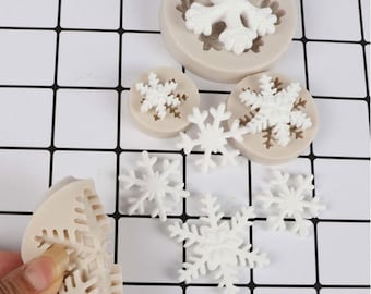 Christmas Snowflake Silicone Molds: Soap, Candy, Clay