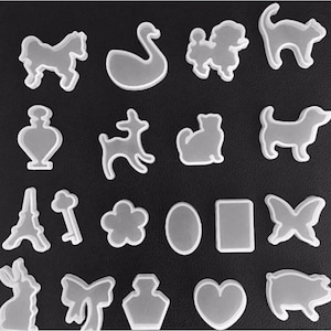 19 Sets Cartoon Animal Crystal Jewelry Silicone Resin Mold-Various Animal Shape Resin Crafts Mold-Epoxy Resin Molds-DIY Jewelry Pendant Mold