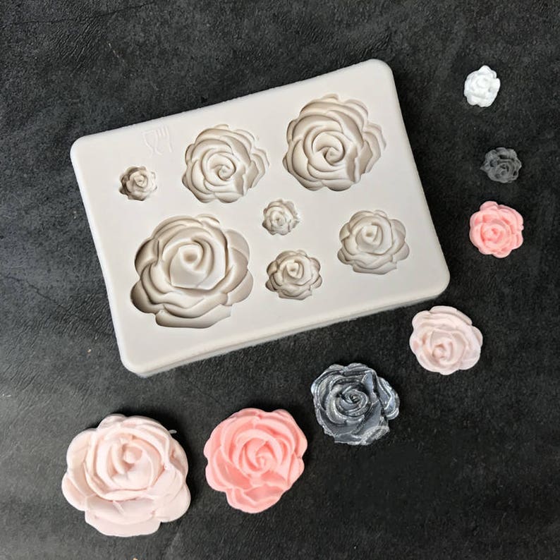 7 Roses Shape Cake Mold Chocolate Mould for the Kitchen Baking Cake Tool DIY Sugarcraft Decoration Tool
