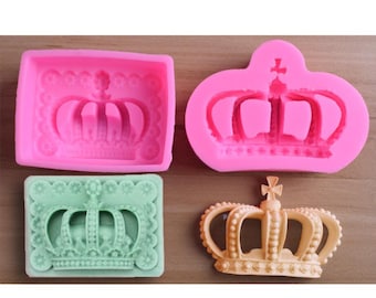 3D Krone Silikonform - Seife, Resin, Ton, Candy