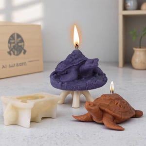 Sea Turtle Scented Candle Silicone Mold Fondant DIY Soap /Plaster/Epoxy Resin Aromatherapy Candle Mold Animal Turtle Candle Making Tools