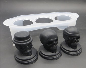 Four Roses Bourbon Ice Molds – Set Of 3 Rose-Shaped Silicone Ice Cube Trays, Black-758336